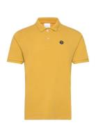 Rowan Basic Polo - Gots/Vegan Tops Polos Short-sleeved Yellow Knowledg...