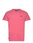 Vintage Logo Emb Tee Tops T-Kortærmet Skjorte Pink Superdry