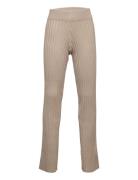 Kitt Knit Pant Bottoms Trousers Beige Grunt