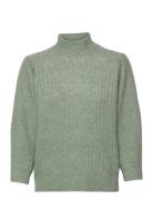 Dita Strik Pullover Tops Knitwear Turtleneck Green Minus