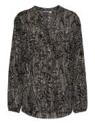 Edasz Shirt Tops Blouses Long-sleeved Multi/patterned Saint Tropez