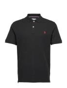 Uspa Polo Alfred Men Tops Polos Short-sleeved Black U.S. Polo Assn.