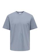 Onsfred Life Rlx Ss Tee Noos Tops T-Kortærmet Skjorte Blue ONLY & SONS