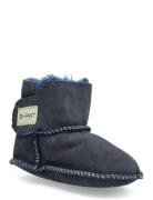 Sheepskin Bootee Shoes Baby Booties Blue En Fant