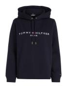 Heritage Hilfiger Hoodie Ls Tops Sweatshirts & Hoodies Hoodies Black T...