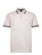 Paddy Sport Polos Short-sleeved Grey BOSS