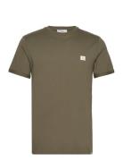 Piece T-Shirt Smu Tops T-Kortærmet Skjorte Khaki Green Les Deux