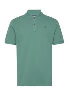 Dunda Overdyed Slim Polo S\S Tops Polos Short-sleeved Green G-Star RAW