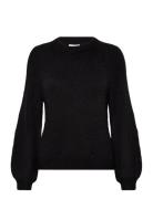 Vijamina O-Neck L/S Knit Top - Noos Tops Knitwear Jumpers Black Vila