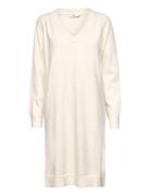 Cc Heart Clare Comfy Knit Dress Knælang Kjole Cream Coster Copenhagen