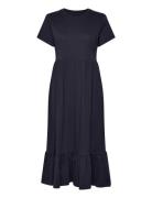 Onlmay Life S/S Peplum Calf Dress Jrs Knælang Kjole Navy ONLY