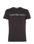 Core Institutional Logo Slim Tee Tops T-Kortærmet Skjorte Black Calvin...