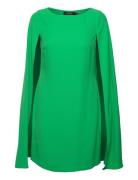 Cape Georgette Cocktail Dress Kort Kjole Green Lauren Ralph Lauren