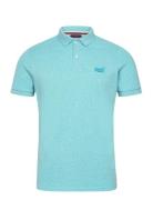 Classic Pique Polo Tops Polos Short-sleeved Blue Superdry