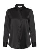 Shirt Tops Shirts Long-sleeved Black Rosemunde