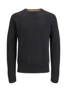 Jjpannel Knit Crew Neck Aw23 Tops Knitwear Round Necks Black Jack & J ...