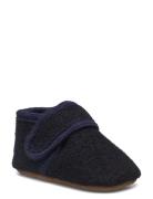 Classic Wool Slippers Slippers Hjemmesko Navy Melton