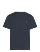 Regular Fit Badge T-Shirt - Gots/Ve Tops T-Kortærmet Skjorte Navy Know...