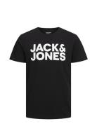 Jjecorp Logo Tee Ss O-Neck Noos Tops T-Kortærmet Skjorte Black Jack & ...