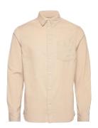 Regular Fit 26-Wales Corduroy Shir Tops Shirts Casual Beige Knowledge ...