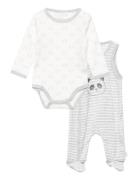 Body Ls W.romper Sets Sets With Body Grey Fixoni