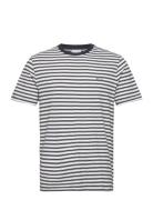 Striped Ss T-Shirt Tops T-Kortærmet Skjorte Navy GANT