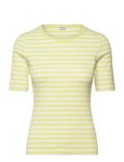 Slim Striped 1X1 Ribbed Ss T-Shirt Tops T-shirts & Tops Short-sleeved ...