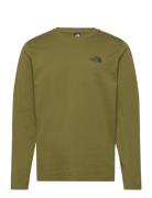 M L/S Simple Dome Tee Sport T-Langærmet Skjorte Khaki Green The North ...