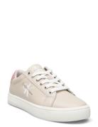 Classic Cupsole Laceup Low-top Sneakers Beige Calvin Klein