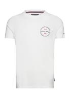 Hilfiger Roundle Tee Tops T-Kortærmet Skjorte White Tommy Hilfiger