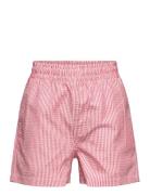 Kobvictor Seersucker Swim Shorts Acc Badeshorts Red Kids Only