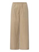 Bella Pants Bottoms Trousers Wide Leg Beige STUDIO FEDER