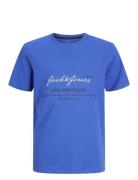 Jjgreat B2S Logo Tee Ss Ln Jnr Tops T-Kortærmet Skjorte Blue Jack & J ...