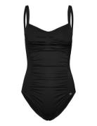 Potenza Solid Swimsuit Recycled Badedragt Badetøj Black Panos Emporio