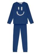 Lue Pyjamassæt Blue Molo