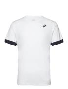 Men Court Ss Top Sport T-Kortærmet Skjorte White Asics