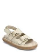 Harper Black Sandal Flade Sandaler Beige ALOHAS