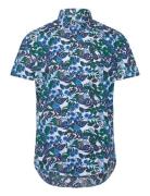 Cityhemden 1/2 Arm Tops Shirts Short-sleeved Blue Seidensticker