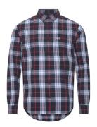 Tjm Reg Poplin Check Shirt Tops Shirts Casual Navy Tommy Jeans