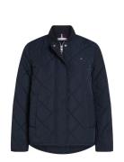 Lw Quilted Bomber Jacket Quiltet Jakke Navy Tommy Hilfiger