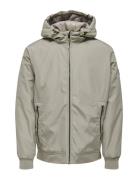 Onsmaze Hood Jacket Otw Tynd Jakke Grey ONLY & SONS