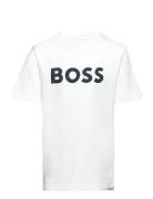 Short Sleeves Tee-Shirt Tops T-Kortærmet Skjorte White BOSS