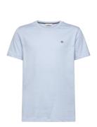 Shield Ss T-Shirt Tops T-Kortærmet Skjorte Blue GANT