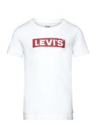 Levi's® Short Sleeve Boxtab Tee Tops T-Kortærmet Skjorte White Levi's