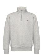 Shield Half Zip Sweatshirt Tops Sweatshirts & Hoodies Sweatshirts Grey...