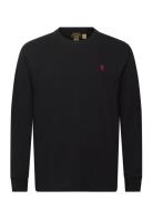 Classic Fit Jersey Long-Sleeve T-Shirt Tops T-Langærmet Skjorte Black ...