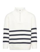 Sweater Knitted Half Zip Tops Knitwear Pullovers White Lindex