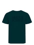 Jjecorp Logo Tee Ss O-Neck Noos Jnr Tops T-Kortærmet Skjorte Green Jac...