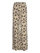 Oanet Mini Unikko Bottoms Trousers Wide Leg Beige Marimekko