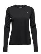 Impulse Core Ls Tee Tops T-shirts & Tops Long-sleeved Black Mizuno